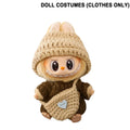 17cm Cute Mini Plush Doll's Clothes Outfit Accessories For Korea Kpop Exo Labubu V1 V2 Idol Doll Sitting Party Clothing DIY Gift