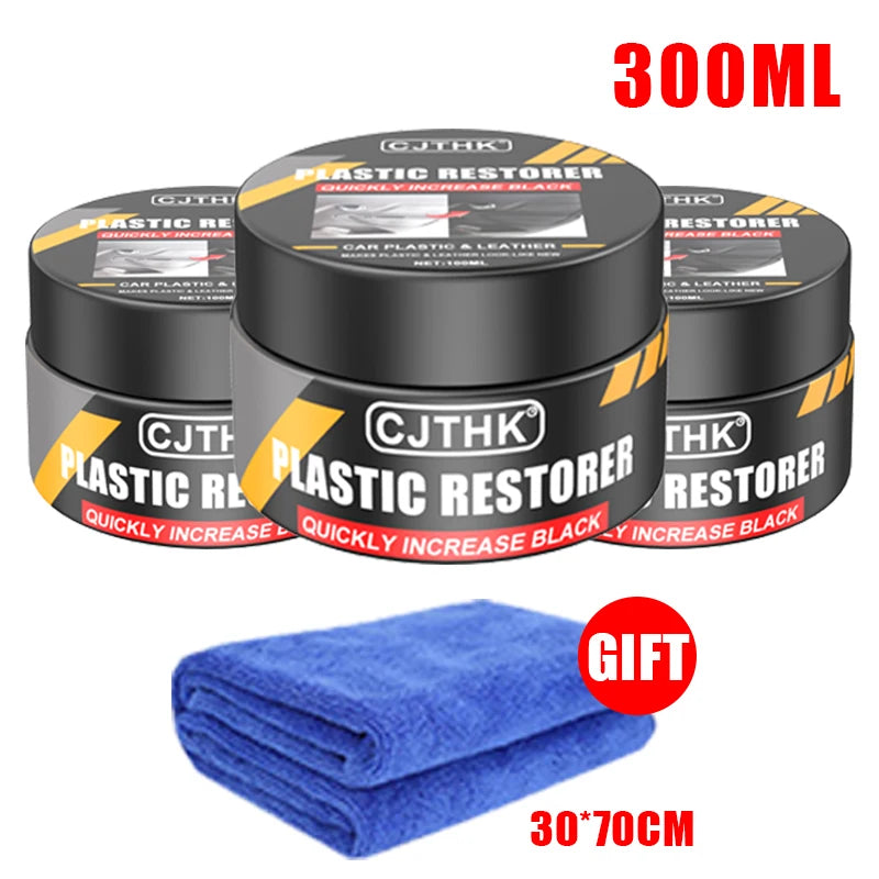 Car Plastic Restorer Back To Black Gloss Auto Interior Leather & Panel Renewal Wax Coating Agent Auto Polish And Repair Coating